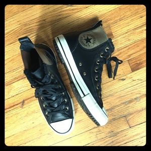 Women’s Converse Hightop Leather Sneakers